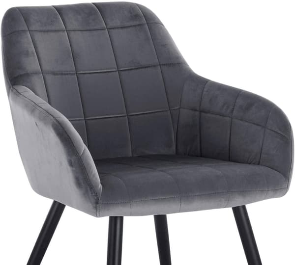 Rootz Velvet spisestuestole - Elegante siddepladser - Komfortable stole - Plys fløjl, Ergonomisk Design, Holdbar konstruktion - 49cm x 43cm x 81cm