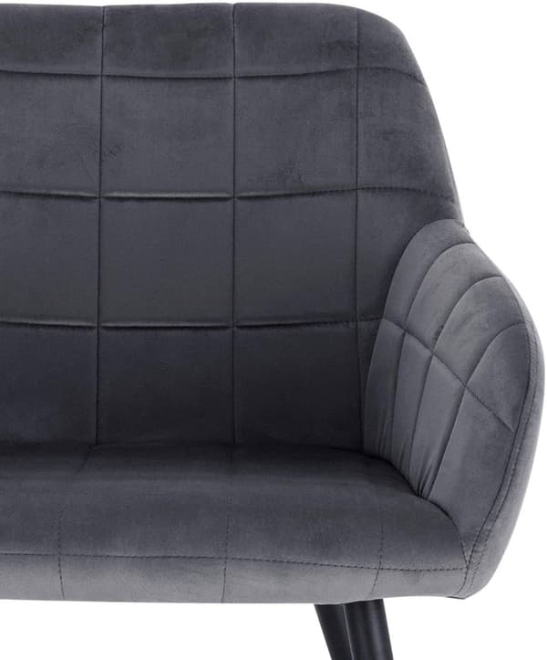 Rootz Velvet spisestuestole - Elegante siddepladser - Komfortable stole - Plys fløjl, Ergonomisk Design, Holdbar konstruktion - 49cm x 43cm x 81cm