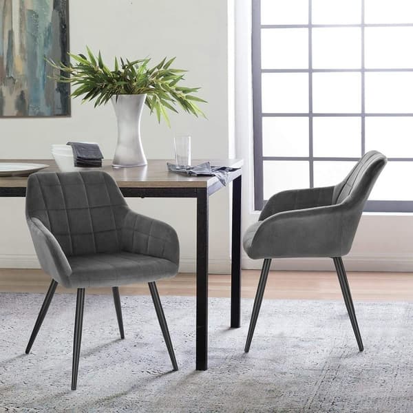 Rootz Velvet spisestuestole - Elegante siddepladser - Komfortable stole - Plys fløjl, Ergonomisk Design, Holdbar konstruktion - 49cm x 43cm x 81cm