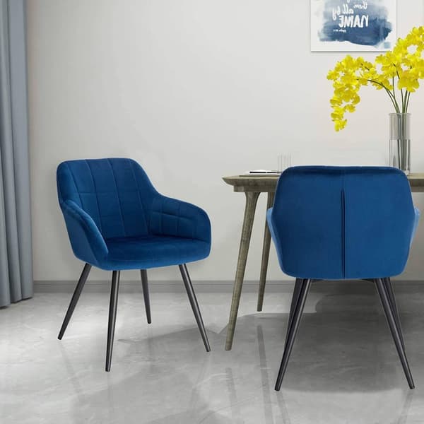 Rootz Velvet spisestuestole - Komfortable siddepladser - Stilfulde stole - Ergonomisk design - Holdbar konstruktion - Alsidig brug - 49cm x 43cm x 81c
