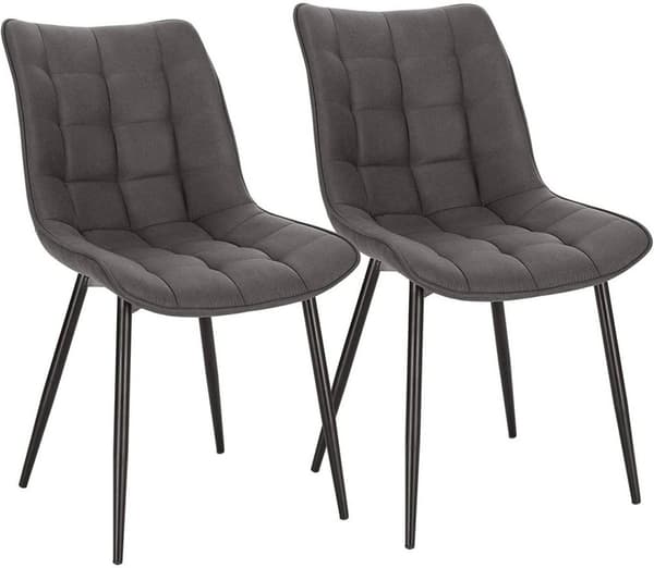 Rootz Modern ruokapöydän tuolit - Ergonominen istuin - Tyylikkäät keittiön tuolit - Kestävät, mukavat, monipuoliset - Metallijalat - 85,5 cm x 46 cm x