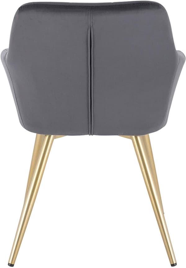 Rootz Velvet Matstolar - Eleganta sittplatser - Bekväma stolar - Högdensitetsskum - Quiltad sammet - Robust metallram - 43cm x 55cm x 81cm