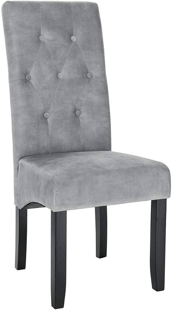 Rootz Velvet spisestuestole - Elegante stole - Stilfulde siddepladser - Ergonomisk design - Luksuriøst fløjl - Holdbar træramme - 47cm x 42cm x 107cm