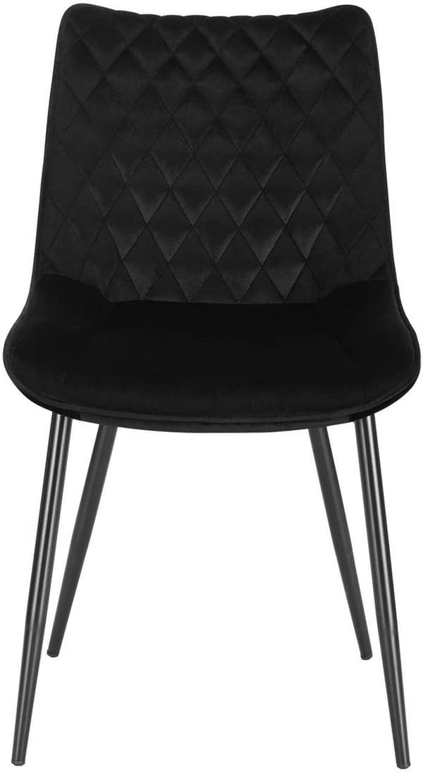 Rootz Velvet spisestuestole Sæt med 4 - Elegante stole - Komfortable siddepladser - Holdbar og skridsikker - Ergonomisk design - 46 x 40,5 cm Sædestør