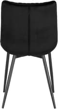Miniatyrbillede 5 af 9: Rootz Velvet spisestuestole Sæt med 4 - Elegante stole - Komfortable siddepladser - Holdbar og skridsikker - Ergonomisk design - 46 x 40,5 cm Sædestør