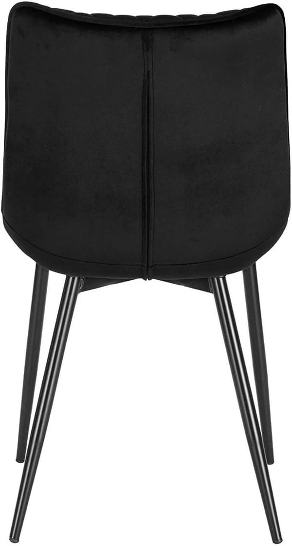 Rootz Velvet spisestuestole Sæt med 4 - Elegante stole - Komfortable siddepladser - Holdbar og skridsikker - Ergonomisk design - 46 x 40,5 cm Sædestør