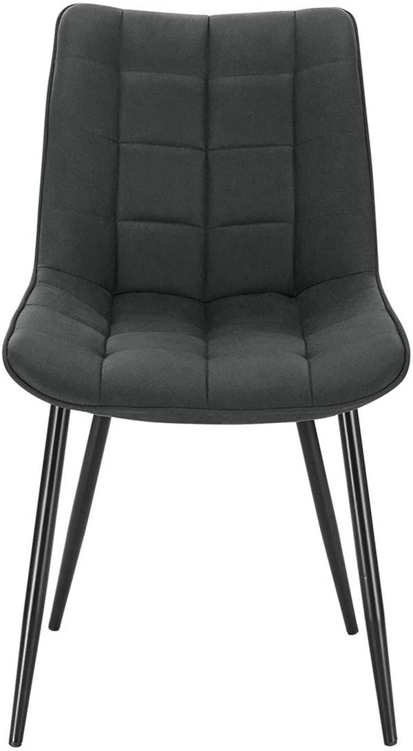 Rootz 4 ruokapöydän tuolin setti - Keittiötuolit - Pehmustetut tuolit - Mukava pehmustettu istuin - Kestävä metallirunko - Lattian suojaus - 85,5 cm x