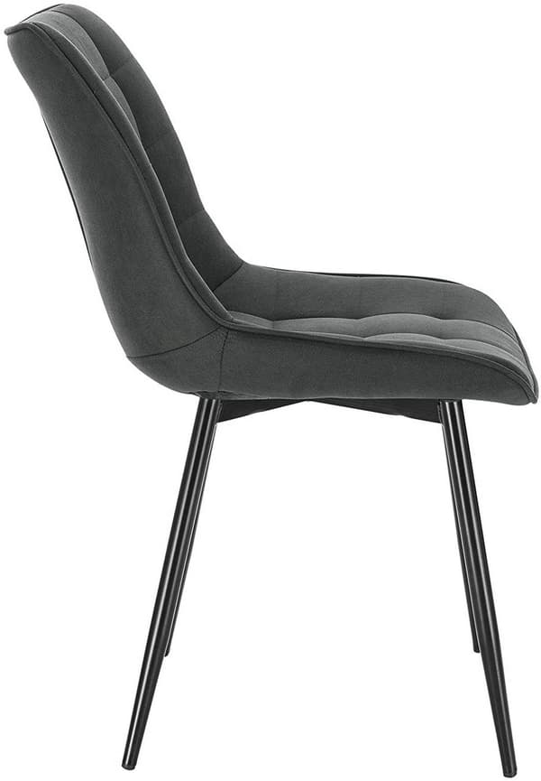 Rootz 4 ruokapöydän tuolin setti - Keittiötuolit - Pehmustetut tuolit - Mukava pehmustettu istuin - Kestävä metallirunko - Lattian suojaus - 85,5 cm x