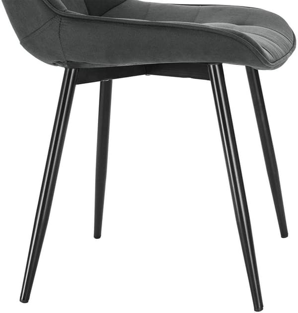 Rootz 4 ruokapöydän tuolin setti - Keittiötuolit - Pehmustetut tuolit - Mukava pehmustettu istuin - Kestävä metallirunko - Lattian suojaus - 85,5 cm x