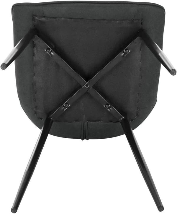 Rootz 4 ruokapöydän tuolin setti - Keittiötuolit - Pehmustetut tuolit - Mukava pehmustettu istuin - Kestävä metallirunko - Lattian suojaus - 85,5 cm x