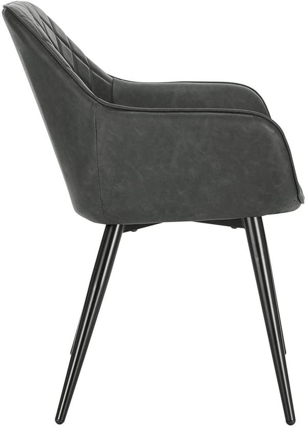Rootz sæt med 4 polstrede spisestuestole - Lænestole - Imiteret læderstole - Komfortable og ergonomiske - Holdbar og robust - Alsidig og stilfuld - 41