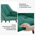 Miniatyrbillede 6 af 8: Rootz Velvet spisestuestol - Elegant stol - Komfortabel siddeplads - Luksuriøs fløjl - Holdbar metalramme - Ergonomisk design - 56cm x 83,5cm x 53cm