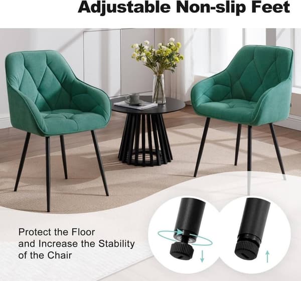 Rootz Velvet spisestuestol - Elegant stol - Komfortabel siddeplads - Luksuriøs fløjl - Holdbar metalramme - Ergonomisk design - 56cm x 83,5cm x 53cm