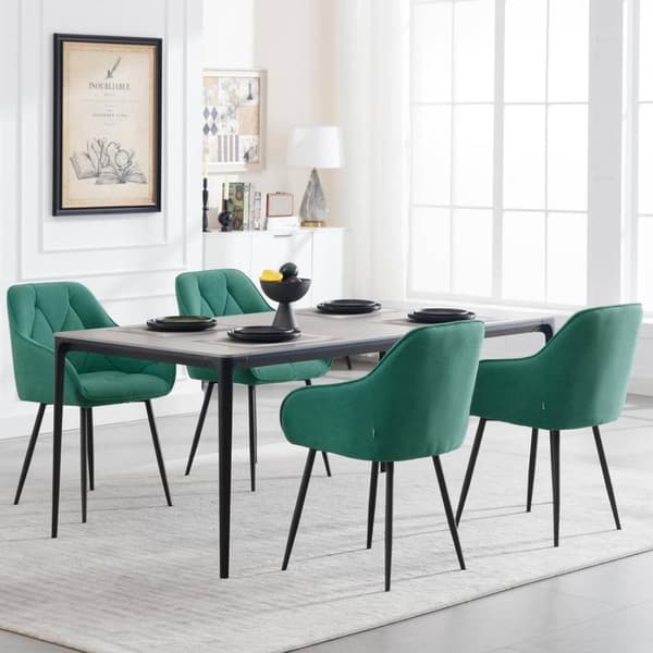 Rootz Velvet spisestuestol - Elegant stol - Komfortabel siddeplads - Luksuriøs fløjl - Holdbar metalramme - Ergonomisk design - 56cm x 83,5cm x 53cm