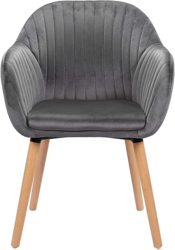 Rootz Set med 2 matstolar - Sammetsstolar - Stoppade stolar - Ergonomiskt stöd - Högkvalitativa material - Enkel montering - 81cm x 40cm x 40cm