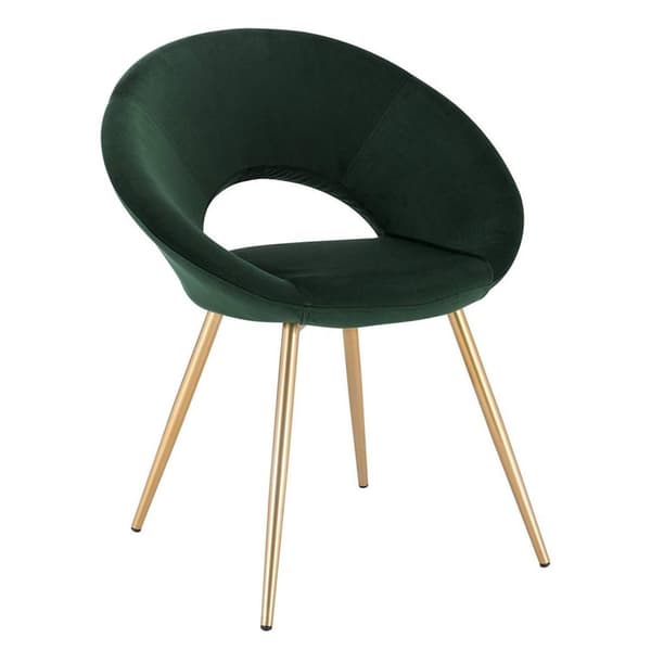 Rootz Velvet -ruokailutuoli - Tyylikäs tuoli - Mukavat istuimet - Ergonominen muotoilu, tyylikäs ja monipuolinen, kestävä ja vakaa - Kultapäällysteise
