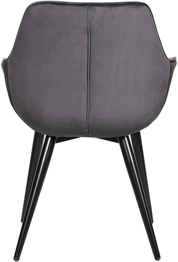 Rootz Velvet spisestuestol - Ergonomisk stol - Stilfuld siddeplads - Komfortabel, holdbar, nem at samle - 41 cm x 45 cm x 84 cm