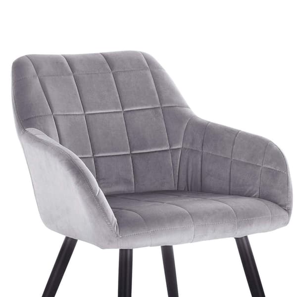 Rootz Velvet Dining Chair - Bekväma sittplatser - Snygg fåtölj - Ergonomisk design - Hållbar och enkelt underhåll - Anti-Slip - 49cm x 43cm x 81cm