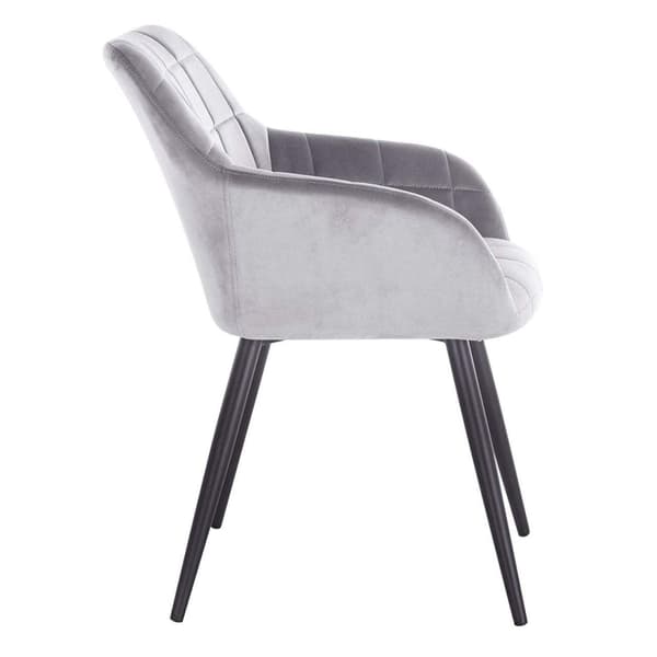 Rootz Velvet Dining Chair - Bekväma sittplatser - Snygg fåtölj - Ergonomisk design - Hållbar och enkelt underhåll - Anti-Slip - 49cm x 43cm x 81cm