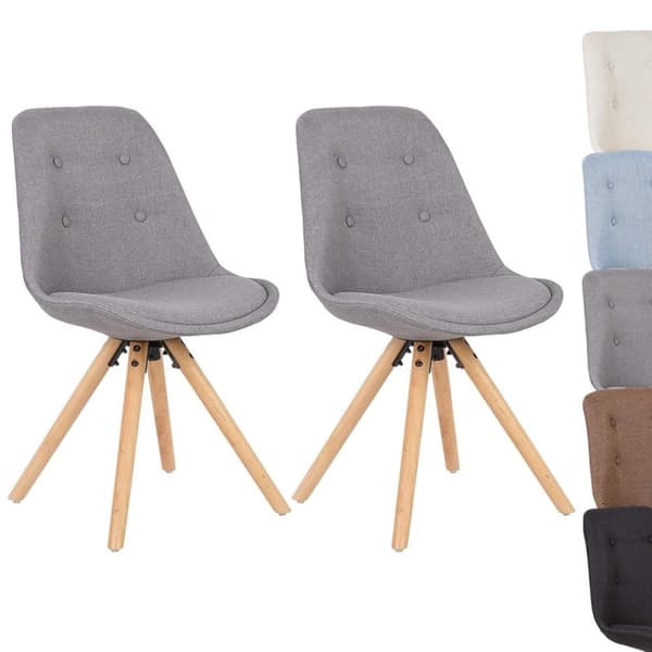 Rootz 2 ruokapöydän tuolin setti - Tyylikkäät istuimet - Mukavat tuolit - Massiivipuuta ja pellavaa - Ergonominen muotoilu - Kestävä - Helppo koota -