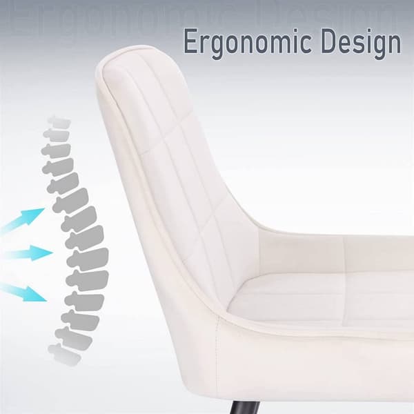 Rootz Set med 4 matstolar - Sammetsstolar - Stoppade stolar - Ergonomisk design, slitstark, golvskydd - 81,5 cm x 38 cm x 43 cm
