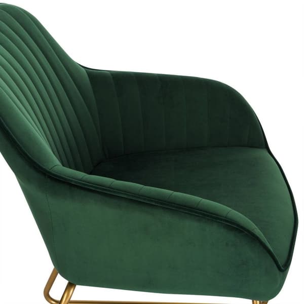 Rootz Velvet Dining Chair - Elegant stol - Bekväm sittplats - Högdensitetsskumstoppning - Robust metallram - Anti-halk golvskydd - 45 cm x 44 cm x 78,