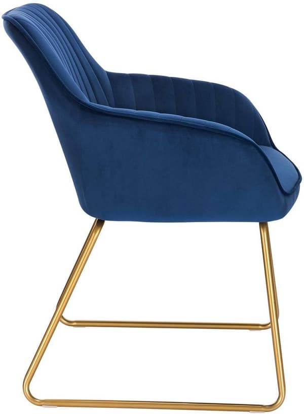 Rootz Velvet spisestuestol - Elegant stol - Komfortabel siddeplads - Højdensitetsskum - Holdbar metalramme - Alsidigt design - 45 cm x 44 cm x 78,5 cm