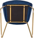 Miniatyrbillede 6 af 9: Rootz Velvet spisestuestol - Elegant stol - Komfortabel siddeplads - Højdensitetsskum - Holdbar metalramme - Alsidigt design - 45 cm x 44 cm x 78,5 cm