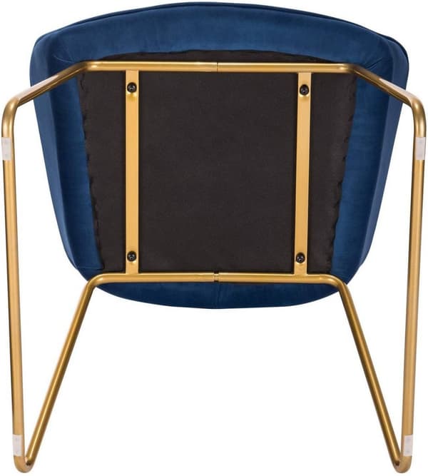 Rootz Velvet spisestuestol - Elegant stol - Komfortabel siddeplads - Højdensitetsskum - Holdbar metalramme - Alsidigt design - 45 cm x 44 cm x 78,5 cm
