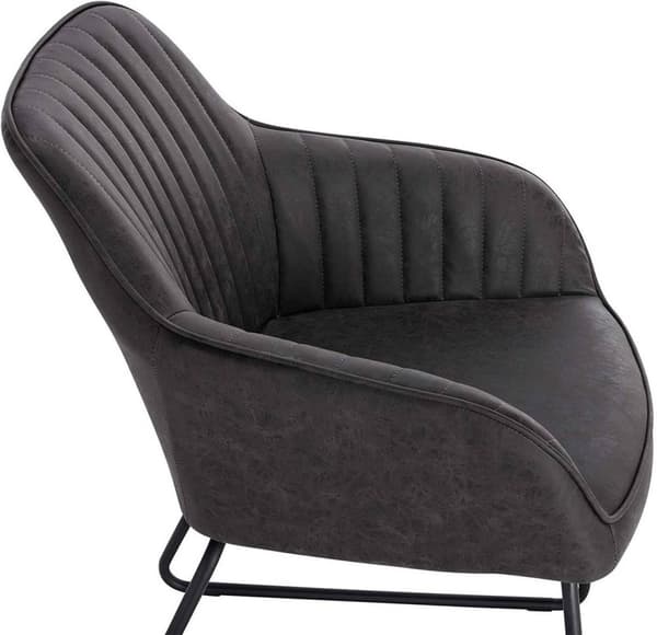 Rootz sæt med 2 spisestuestole - Køkkenstole - Moderne siddepladser - Komfortable og ergonomiske - Holdbar metalramme - Alsidigt gråt design - 45 cm x