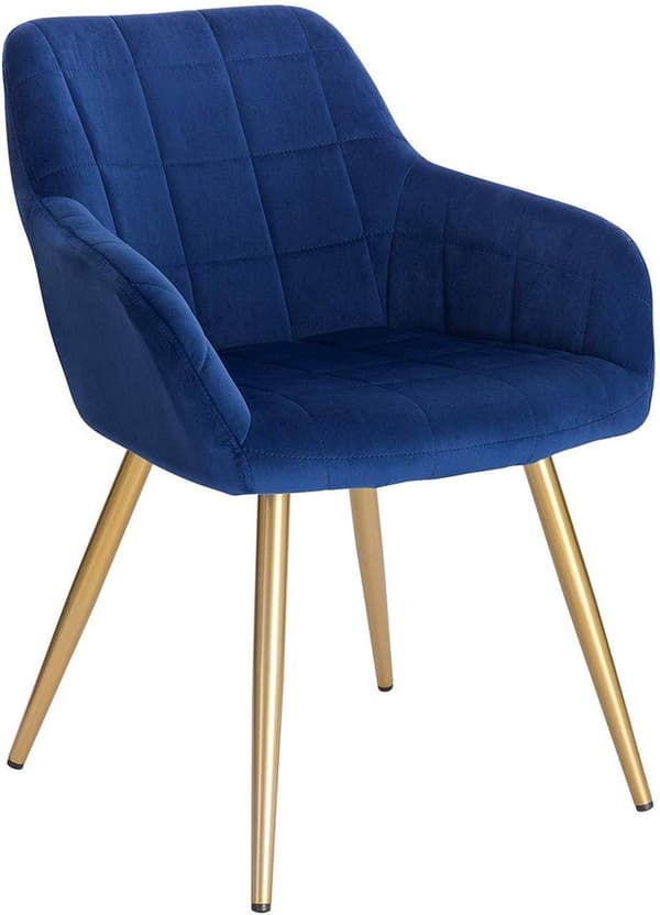 Rootz Velvet -ruokailutuoli - Tyylikäs tuoli - Mukavat istuimet - Ergonominen muotoilu - Kestävä rakenne - 43 cm x 55 cm x 81 cm