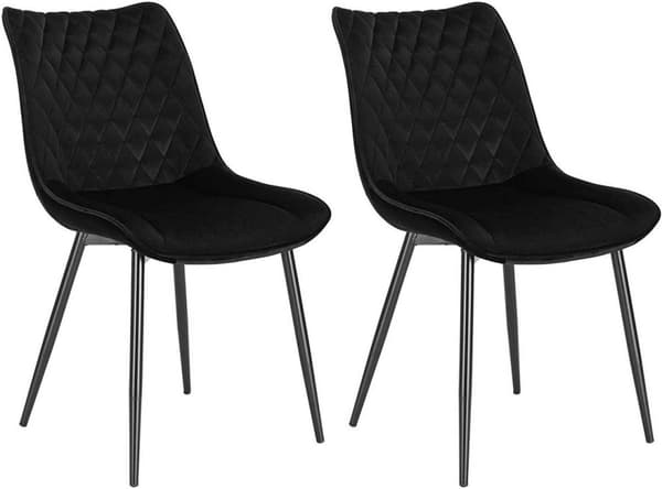 Rootz Velvet spisestuestole - Elegante siddepladser - Komfortable stole - Holdbar, Ergonomisk, skridsikker - Metal og Velvet - 85,5 cm x 46 cm x 40,5