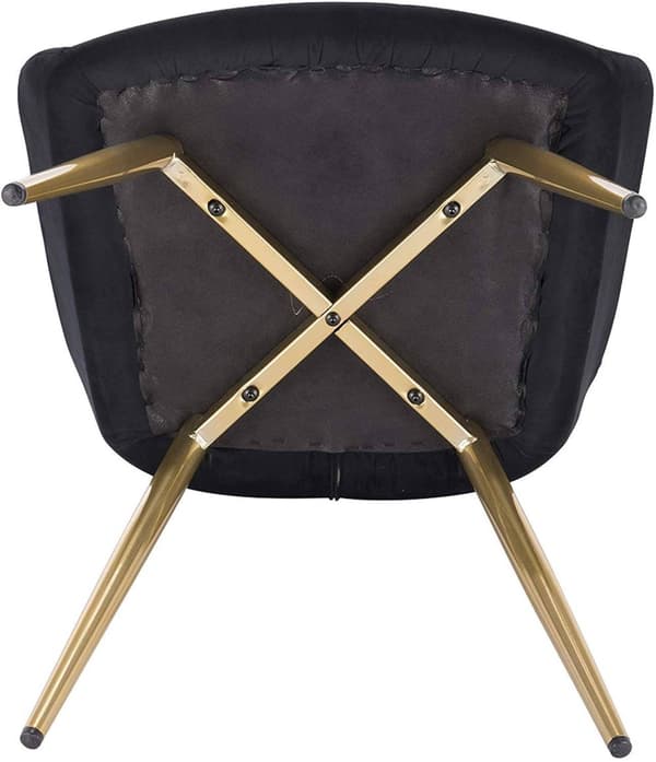 Rootz Velvet spisestuestol - Elegant stol - Komfortabel siddeplads - Højdensitetsskum, holdbar konstruktion, nem montering - 43 cm x 55 cm x 81 cm