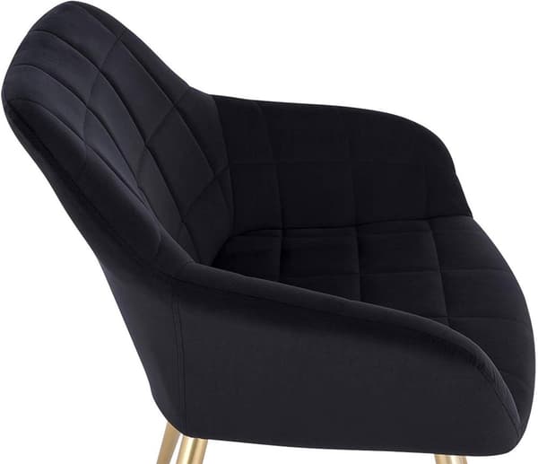 Rootz Velvet spisestuestol - Elegant stol - Komfortabel siddeplads - Højdensitetsskum, holdbar konstruktion, nem montering - 43 cm x 55 cm x 81 cm