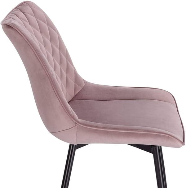 Rootz Velvet Matstolar - Elegant sittplats - Bekväma stolar - Högdensitetsskum - Slitstark metallram - Anti-halkskydd - 85,5 cm x 46 cm x 40,5 cm