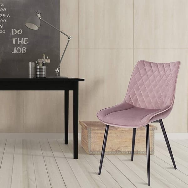 Rootz Velvet Matstolar - Elegant sittplats - Bekväma stolar - Högdensitetsskum - Slitstark metallram - Anti-halkskydd - 85,5 cm x 46 cm x 40,5 cm