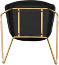 Miniatyrbillede 6 af 8: Rootz Velvet Spisestuestole Sæt med 2 - Lænestole med guldben - Komfortable, Holdbare, Stilfulde - Anti-Slip, Ergonomisk Design - 45 cm x 44 cm x 78,5