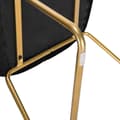 Miniatyrbillede 7 af 8: Rootz Velvet Spisestuestole Sæt med 2 - Lænestole med guldben - Komfortable, Holdbare, Stilfulde - Anti-Slip, Ergonomisk Design - 45 cm x 44 cm x 78,5