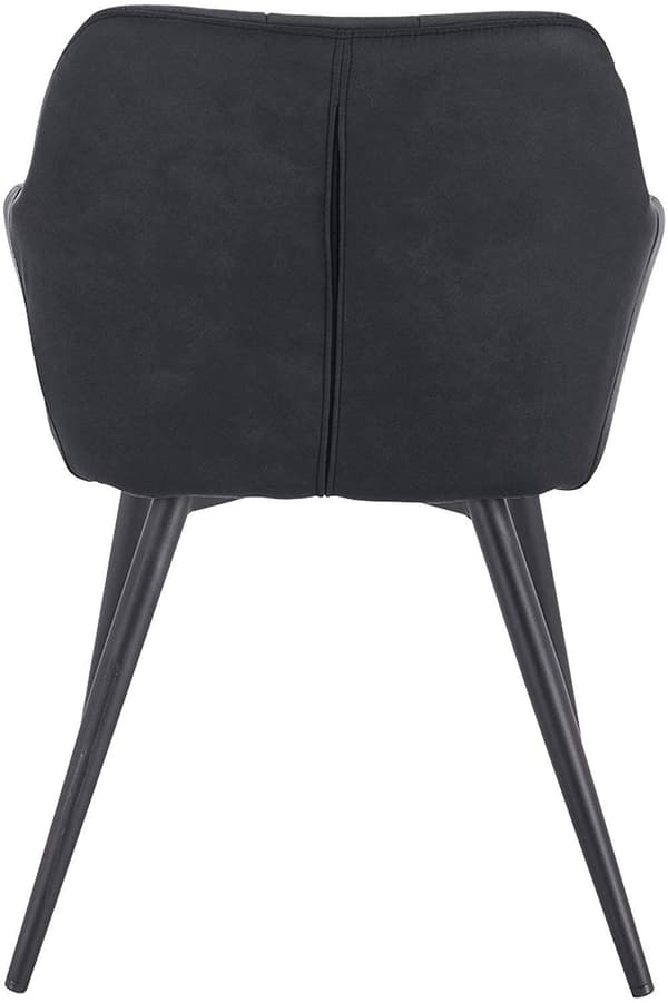 Rootz Modern ruokatuoli - Ergonominen tuoli - Tyylikäs istuin - Mukava vaahtomuovipehmuste - Kestävä metallirunko - Liukumattomat jalat - 49 cm x 43 c