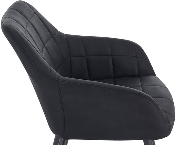 Rootz Modern ruokatuoli - Ergonominen tuoli - Tyylikäs istuin - Mukava vaahtomuovipehmuste - Kestävä metallirunko - Liukumattomat jalat - 49 cm x 43 c