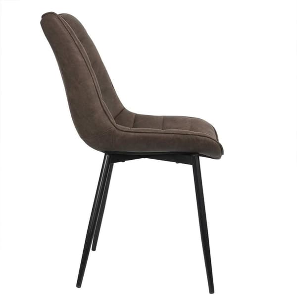 Rootz Set med 2 matstolar - Köksstolar - Stoppade stolar - Högdensitetsskumkomfort - Slitstark metallram - Mångsidig stil - 46 cm x 40,5 cm x 85,5 cm