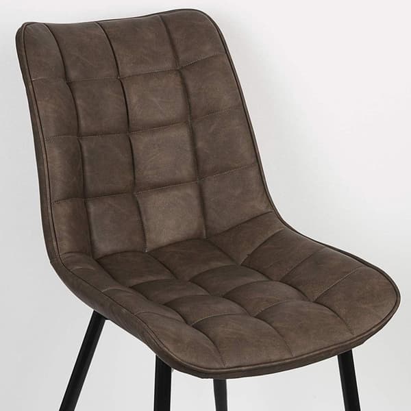 Rootz Set med 2 matstolar - Köksstolar - Stoppade stolar - Högdensitetsskumkomfort - Slitstark metallram - Mångsidig stil - 46 cm x 40,5 cm x 85,5 cm