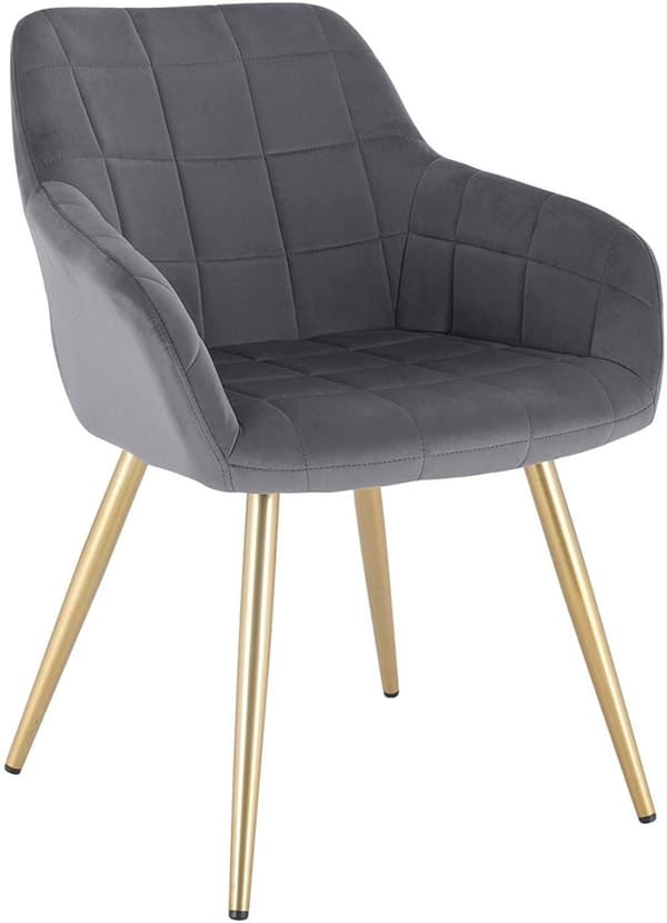 Rootz Velvet -ruokailutuoli - Mukava tuoli - Tyylikäs istuin - Ergonominen muotoilu - Kestävä rakenne - Helppo koota - 43 cm x 55 cm x 81 cm