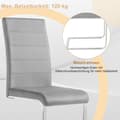 Miniatyrbild 7 av 7: Rootz Swing Chair Set med 2 - Matstolar - Ergonomiska sittplatser - Sammetsöverdrag, Stabil metallstomme, Golvskydd - 41cm x 100cm x 55,5cm