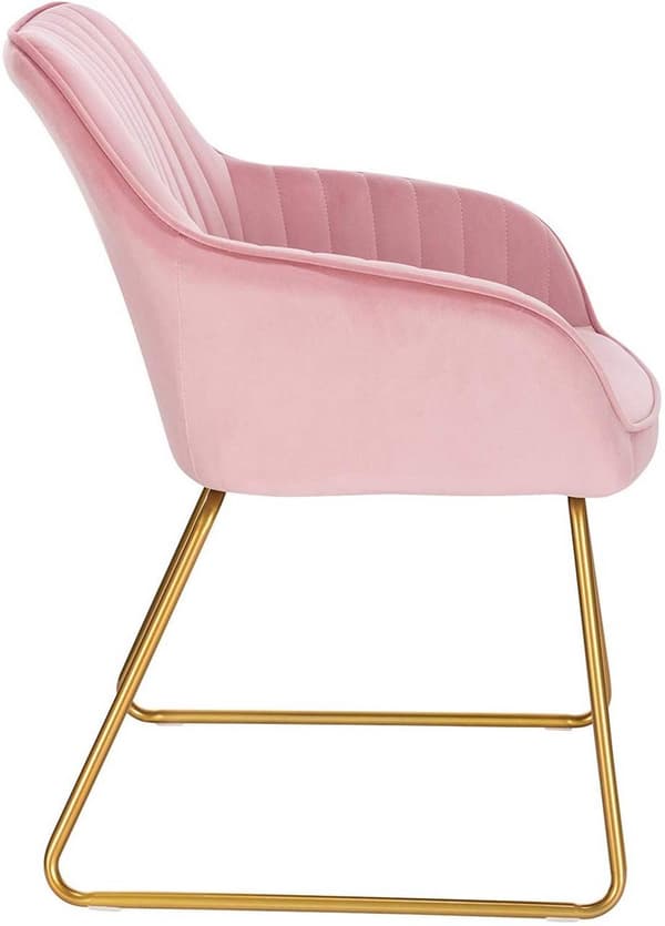 Rootz Velvet spisestuestol - Elegant stol - Komfortabel siddeplads - Højdensitetsskumpolstring - Holdbar metalramme - Alsidigt design - 45 cm x 44 cm