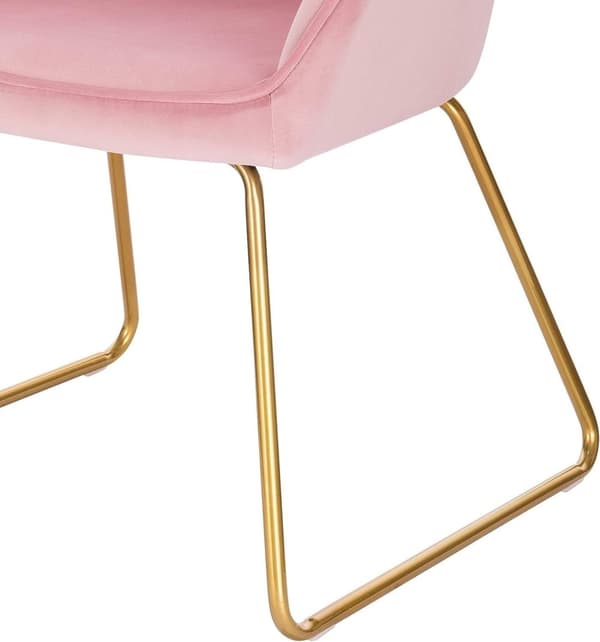 Rootz Velvet spisestuestol - Elegant stol - Komfortabel siddeplads - Højdensitetsskumpolstring - Holdbar metalramme - Alsidigt design - 45 cm x 44 cm