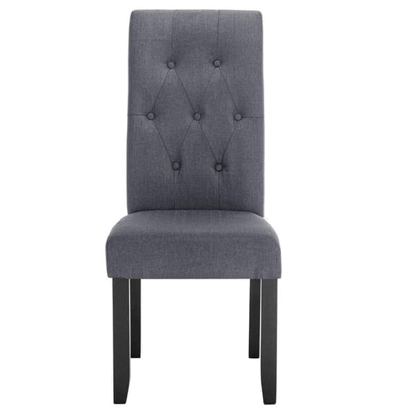 Rootz stoppade matstolsset - Elegant sittplats - Bekväma stolar - Slitstark, elegant, ergonomisk design - Linne och massivt trä - 107cm x 47cm x 42cm