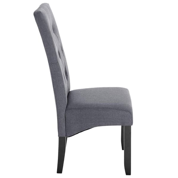 Rootz stoppade matstolsset - Elegant sittplats - Bekväma stolar - Slitstark, elegant, ergonomisk design - Linne och massivt trä - 107cm x 47cm x 42cm
