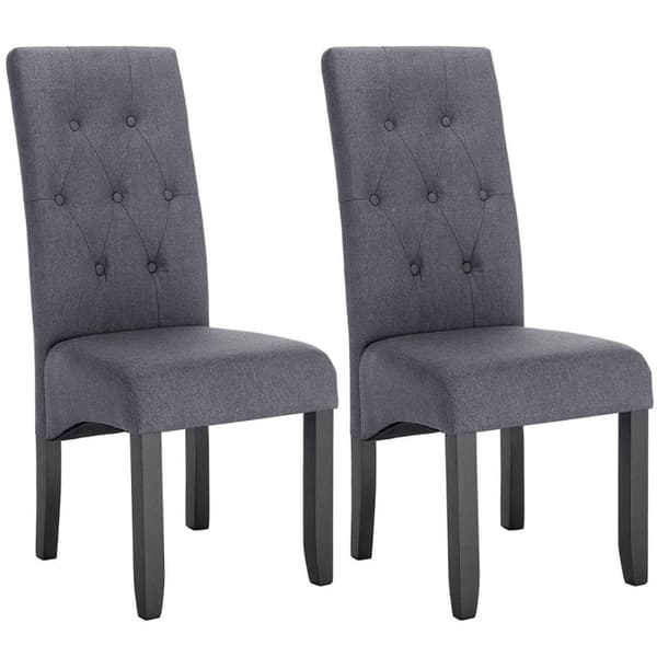Rootz polstrede spisestuestolesæt - Elegante siddepladser - Komfortable stole - Holdbart, stilfuldt, ergonomisk design - Linned og massivt træ - 107 c