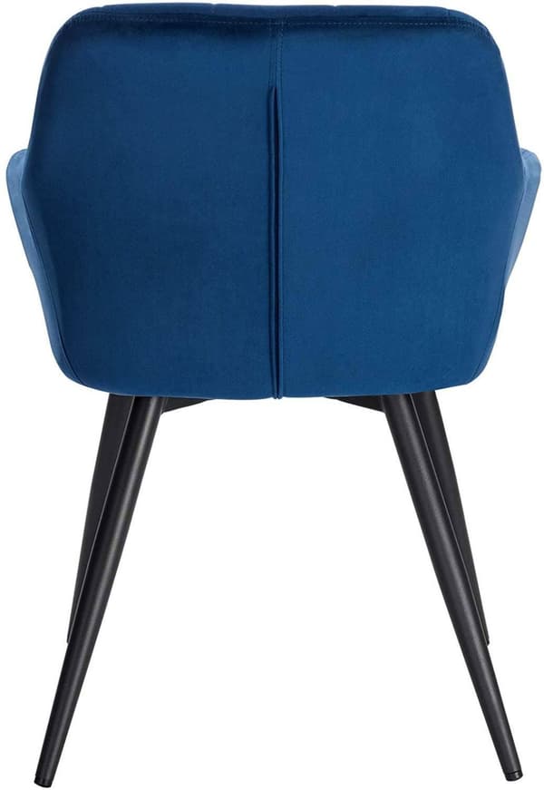 Rootz Velvet Dining Chair - Komfortstol - Snygga sittplatser - Ergonomisk design - Hållbar och stabil - Enkel montering - 49cm x 43cm x 81cm